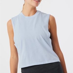 Outdoor Voices Everyday Boyfriend Tank in Bluebell, size Large